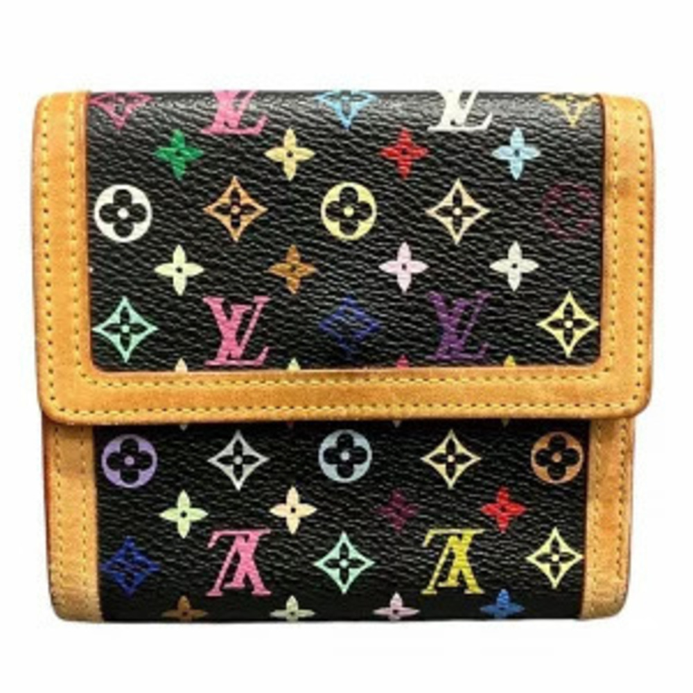 Louis Vuitton Multicolor Bifold Wallet Monogram Portemonnaie Brown